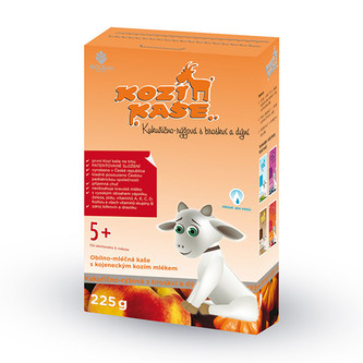 GOLDIM Kozí kaše Kukuřično-rýžová s broskví a dýní 225 g