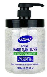 Cosmo Čistící gel na ruce s  antibakteriální přísadou 1000 ml