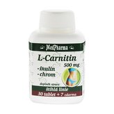 MedPharma L-Carnitin 500 mg + inulin + chrom 30 tbl. + 7 tbl. ZDARMA