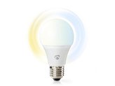 Chytrá WiFi žárovka LED E27 9W bílá NEDIS WIFILW13WTE27