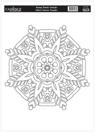 Cadence transferový obrázek na textil 25 x 35 cm / Mandala 7