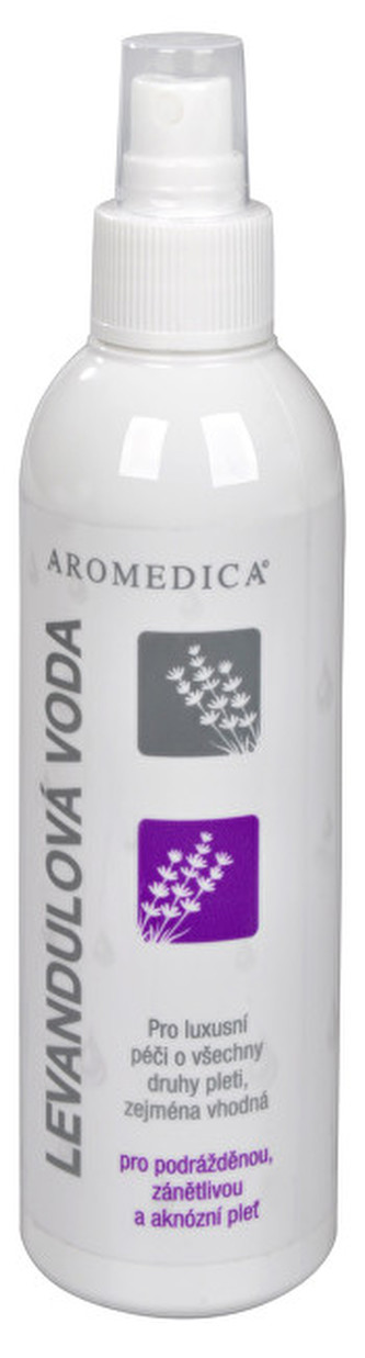 Aromedica Levandulová voda - pleťová voda pro podrážděnou, zánětlivou a aknózní pleť 200 ml