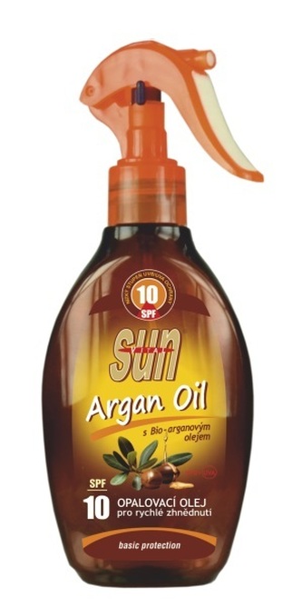 SUN Opalovací olej s arganovým olejem OF 10 rozprašovací 200 ml