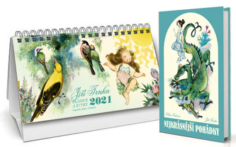Kalendář 2021 - Trnkův stolní + Nejkrásnější pohádky