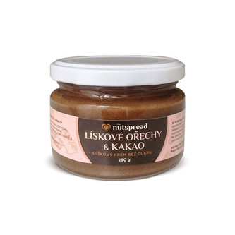 Nutspread Lískooříškové máslo s kakaem Nutspread 250 g