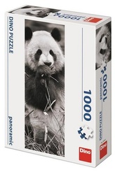 Puzzle 1000 Panda v tráve Panoramic