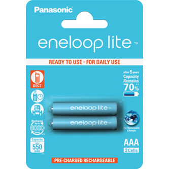 Baterie AAA (R03) nabíjecí 1,2V/550mAh Eneloop PANASONIC LITE 2ks