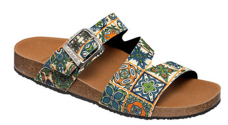 Scholl Zdravotní obuv - GREENY RANJA - Green/orange 40