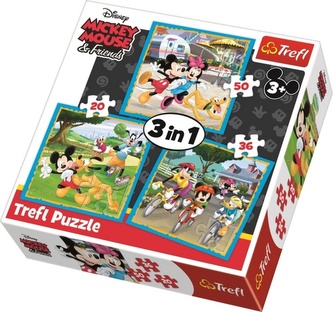Puzzle Mickey Mouse a priatelia 3v1