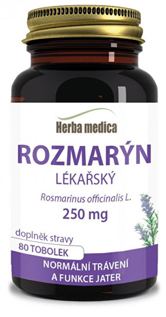 HerbaMedica Rosmaria - Rozmarín lekársky - 80 tabletiek