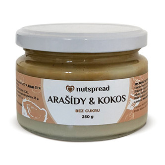 Nutspread 100% kokosovo-arašídové máslo Nutspread 250 g