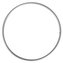 Kovový kruh stříbrný o 10 cm