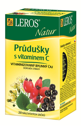 LEROS LEROS Natur Průdušky s vitamínem C 20 x 1.5 g
