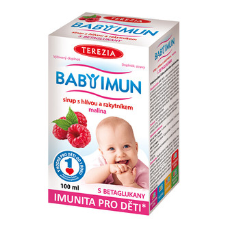 Terezia Company BABY IMUN sirup s hlivou a rakytníkom malina 100 ml