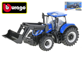 Bburago New Holland T3.315 traktor nakladač 15cm na setrvačník v krabičce