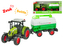 Traktor s cisternou 38cm 1:16 na setrvačník na baterie se světlem a zvukem v krabičce