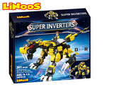 LiNooS stavebnice 391ks robot/dinosaurus s postavičkou v krabičce