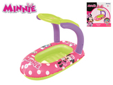 Člun nafukovací Minnie 112x71cm  se stínítkem a průzorem 3-6let v krabičce
