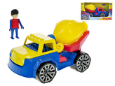 Auto stavební míchačka 30cm s panáčkem v krabičce