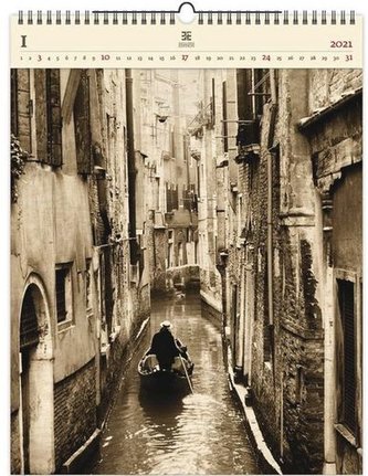 Dřevěný obrazový kalendář 2021 Venezia