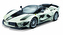 Bburago 1:18 Ferrari TOP FXX-K EVO č.70 (bielo/čierne)