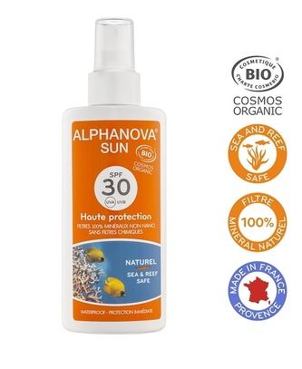 Alphanova Montbrun Opalovací krém ve spreji SPF 30 BIO 125 g