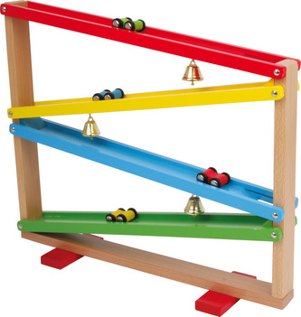 Small Foot Dřevěná zvonková dráha autíčka