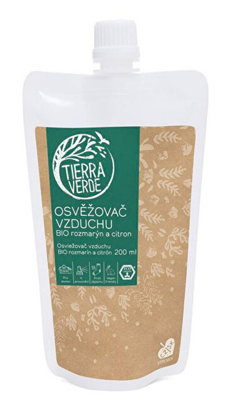 Tierra Verde Osvěžovač vzduchu – BIO rozmarýn a citron - náhradní náplň 200 ml