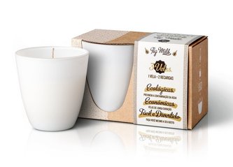 The Greatest Candle Sada - 1x svíčka 130 g + 2x náplň Dřevo a koření