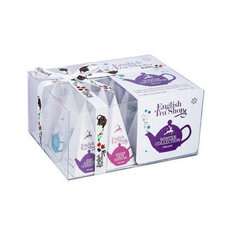 English Tea Shop Dárková vánoční krabička Zimní kolekce BIO 12 pyramidek