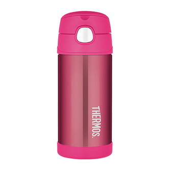 Thermos FUNtainer Detská termoska so slamkou - ružová 355 ml