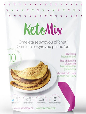 KetoMix Proteinová omeleta 320 g (10 porcí) - se sýrovou příchutí