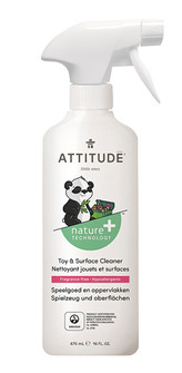 ATTITUDE Nature+ Čisticí prostředek na dětské povrchy/hračky ATTITUDE bez vůně s rozprašovačem 475 ml