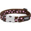 Obojek RD 20 mm x 30-47 cm - Pink Spots on Brown