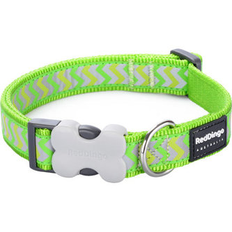 Obojek RD 25 mm x 41-63 cm - Ziggy Rfx - Limetková