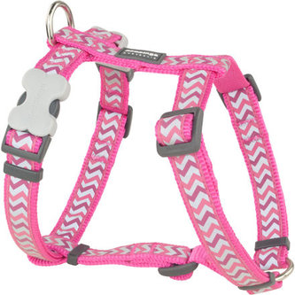 Postroj RD 12 mm x 30-44 cm - Ziggy Rfx- Tm.Růžová