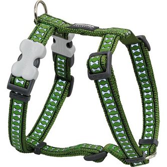 Postroj RD 12 mm x 30-44 cm - Bones Rfx - Zelená