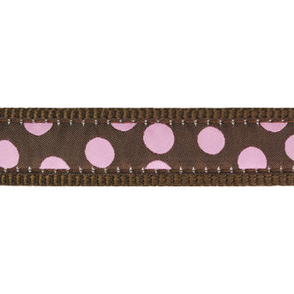 Vodítko RD přep. 12 mm x 2 m - Pink Spots on Brown