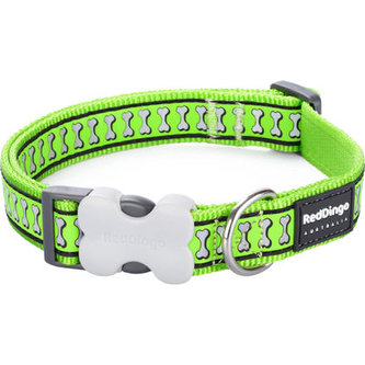 Obojek RD 20 mm x 30-47 cm - Bones Rfx - Limetková