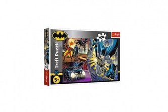 Puzzle Nebojácny Batman 100 dielikov 41x27, 5cm v krabici 29x19x4cm