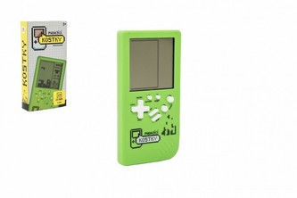 Digitálna hra Padajúce kocky hlavolam plast 14x7cm na batérie so zvukom v krabičke 7,5x14,5x2,5cm