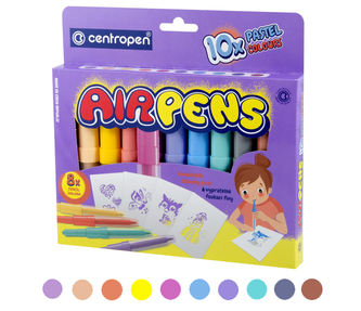 Fúkacie fixy CENTROPEN 1500/10 PASTEL