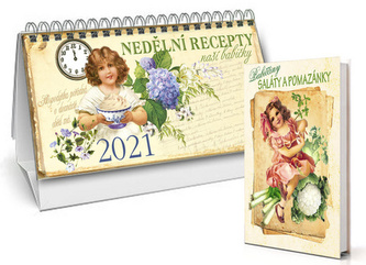 Kalendář 2021 - Nedělní recepty naší babičky + Babiččiny saláty a pomazánky