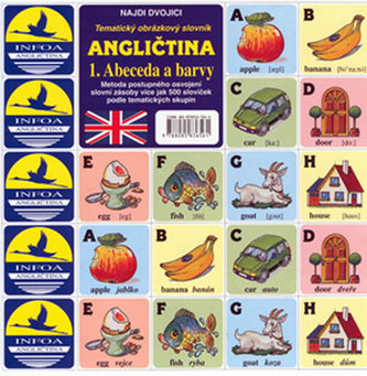 Angličtina  1. Abeceda a barvy - pexeso