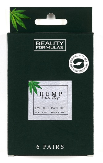 BEAUTY FORMULAS HEMP Gelové masky pod oči s konopným olejem (6 párů)