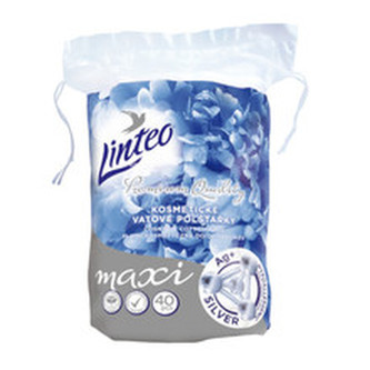 Linteo Kosmetické vatové polštářky Premium Quality Silver 40 ks woman