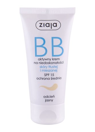 Ziaja BB Cream BB krém Oily and Mixed Skin 50 ml Light SPF15 pro ženy