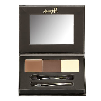 Barry M Brow Kit Set a paletka na obočí 4,5 g Medium - Dark pro ženy