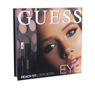 GUESS Look Book oční stíny 12 x 1,16 g + řasenka Black 4 ml + tužka na oči Black 0,5 g+ zrcátko
