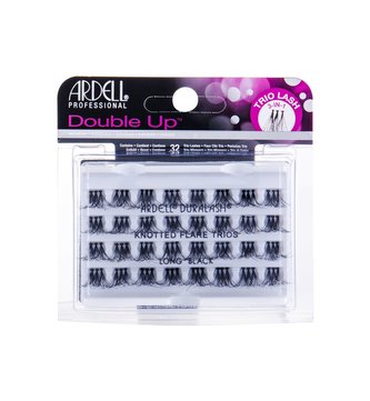 Ardell Double Up Umělé řasy Knotted Trio Lash 32 ks Long Black pro ženy
